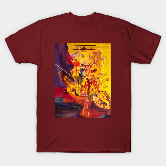 In The Lap of the Gods T-Shirt by MikeCottoArt